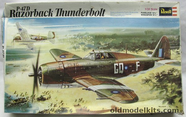 Revell 1/32 P-47D Razorback Thunderbolt - RAF South East Asia, H151 plastic model kit